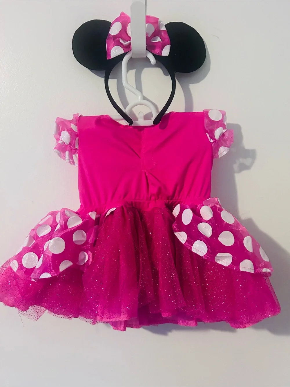 Disney Minnie Mouse Costume for Infant, Pink , Size 12-18 Months.